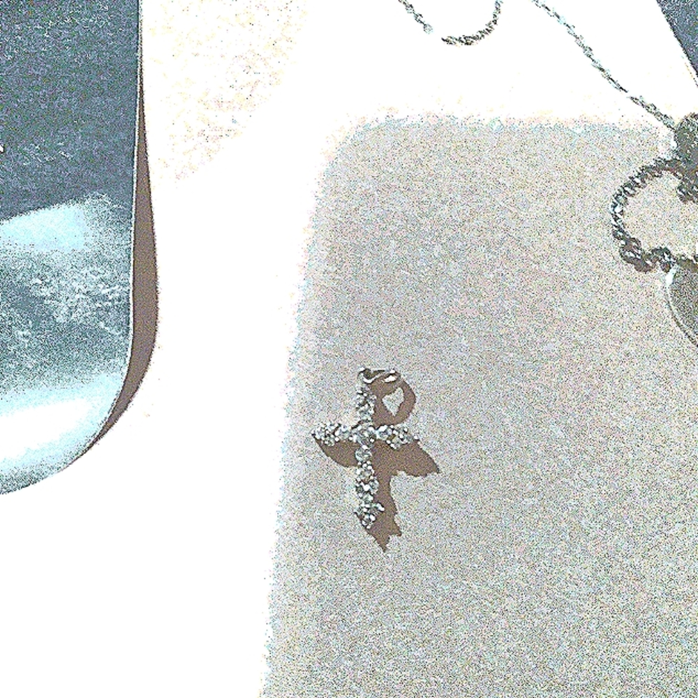 14k gold cross pendant